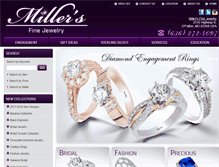 Tablet Screenshot of millersfinejewelry.com